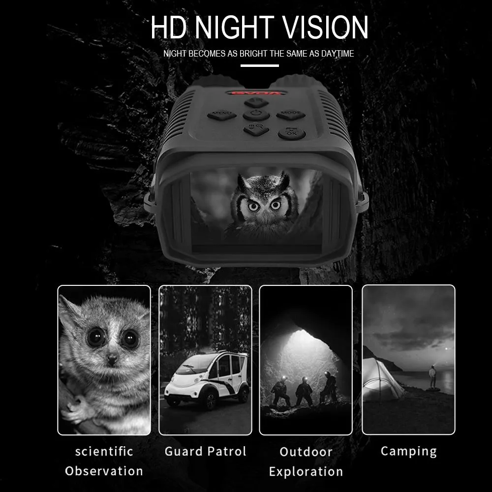 1080P HD Infrared Night Vision Binoculars | 2.4" TFT Screen