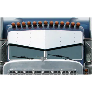 16" Peterbilt Slammed Stainless Steel Sunvisor