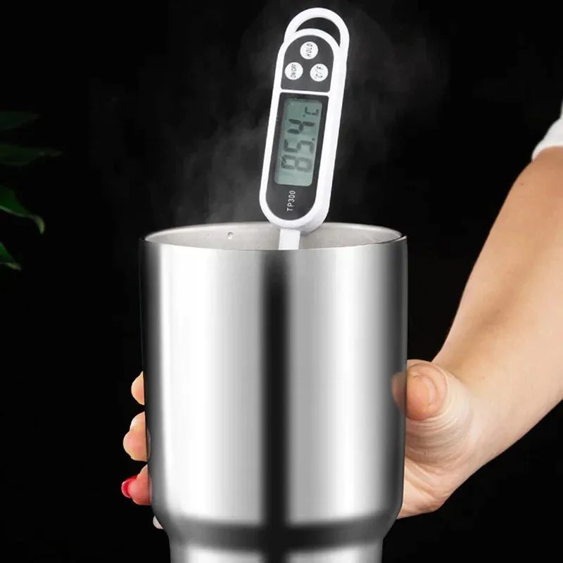 304 Stainless Steel Car Water Cup with Lid and Straw