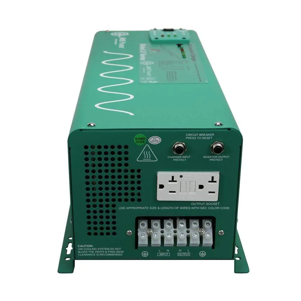 Aims 2500 Watt 12V Pure Sine Wave Inverter Charger PICOGLF25W12V120AL