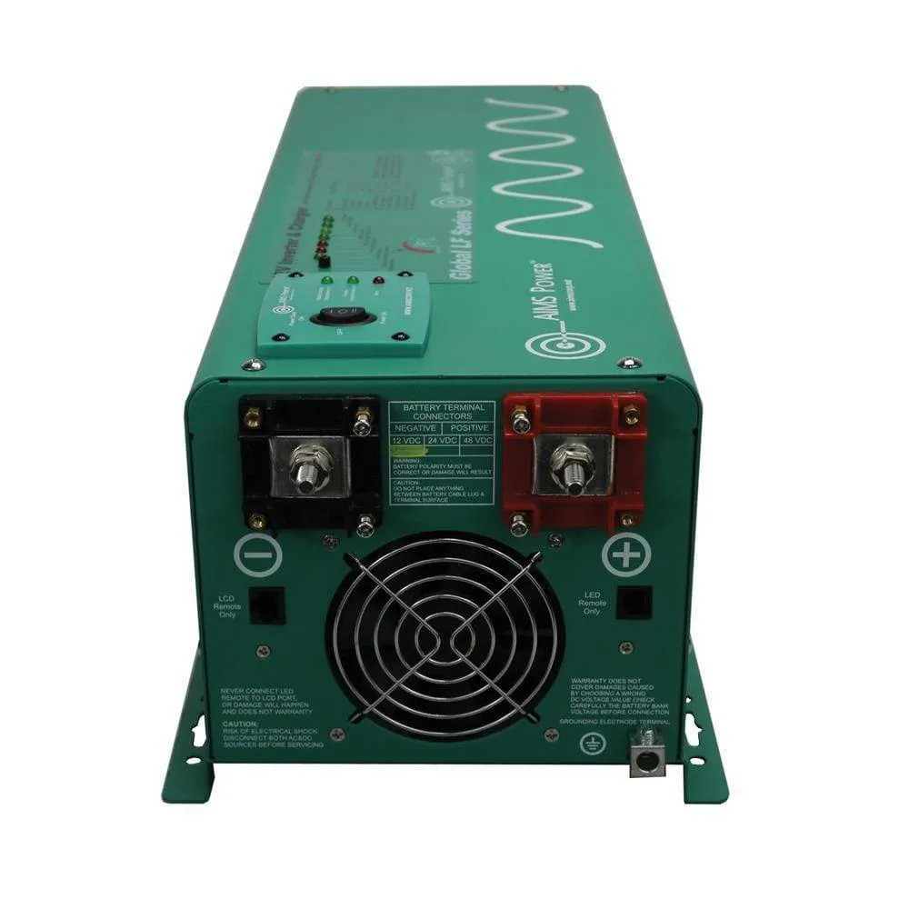 Aims 2500 Watt 12V Pure Sine Wave Inverter Charger PICOGLF25W12V120AL