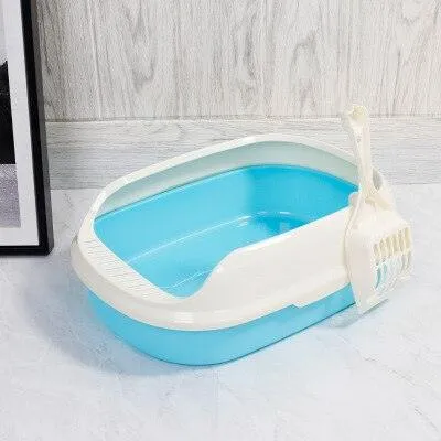 Colorful Semi-Enclosed Cat Toilet