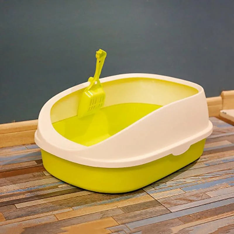 Colorful Semi-Enclosed Cat Toilet