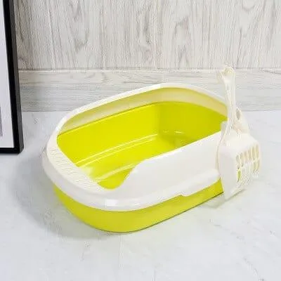 Colorful Semi-Enclosed Cat Toilet