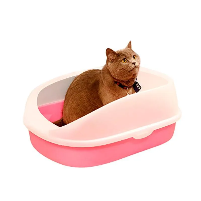 Colorful Semi-Enclosed Cat Toilet