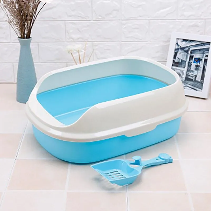 Colorful Semi-Enclosed Cat Toilet