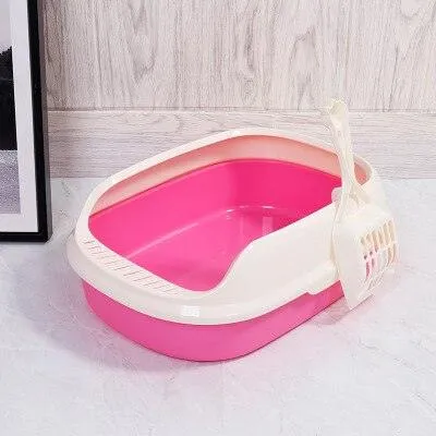 Colorful Semi-Enclosed Cat Toilet
