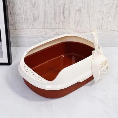 Colorful Semi-Enclosed Cat Toilet