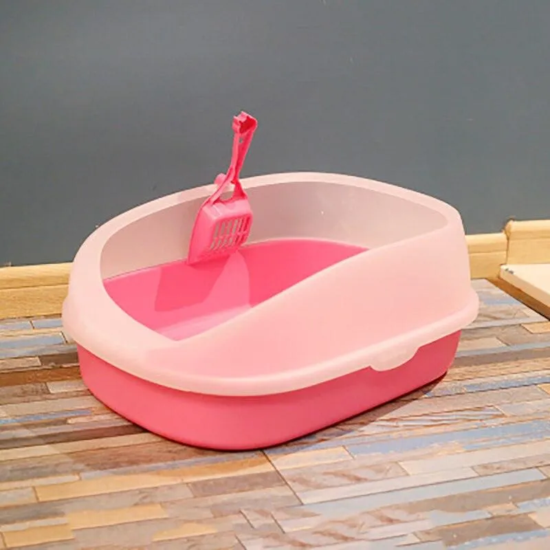 Colorful Semi-Enclosed Cat Toilet