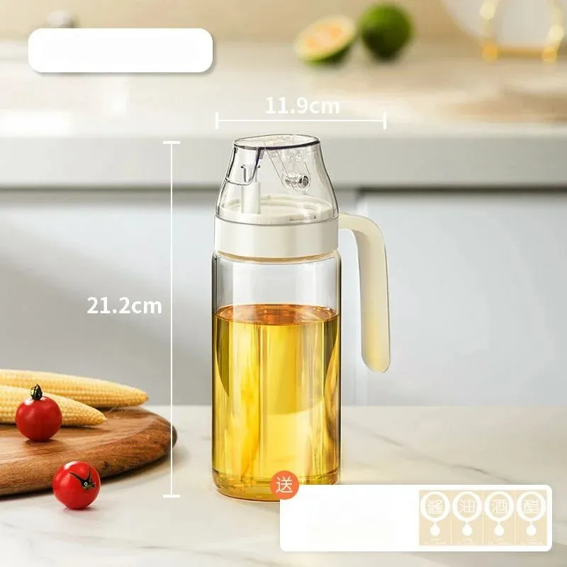 Convenient Glass Oil Pot with Auto Open/close