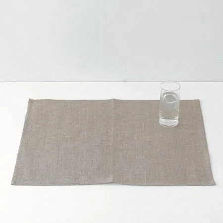 FOG LINEN Linen Placemat: Natural