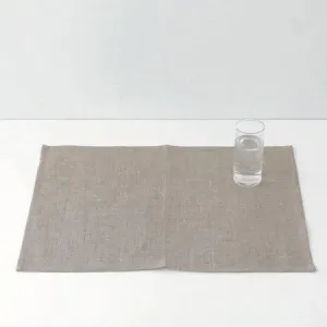 FOG LINEN Linen Placemat: Natural