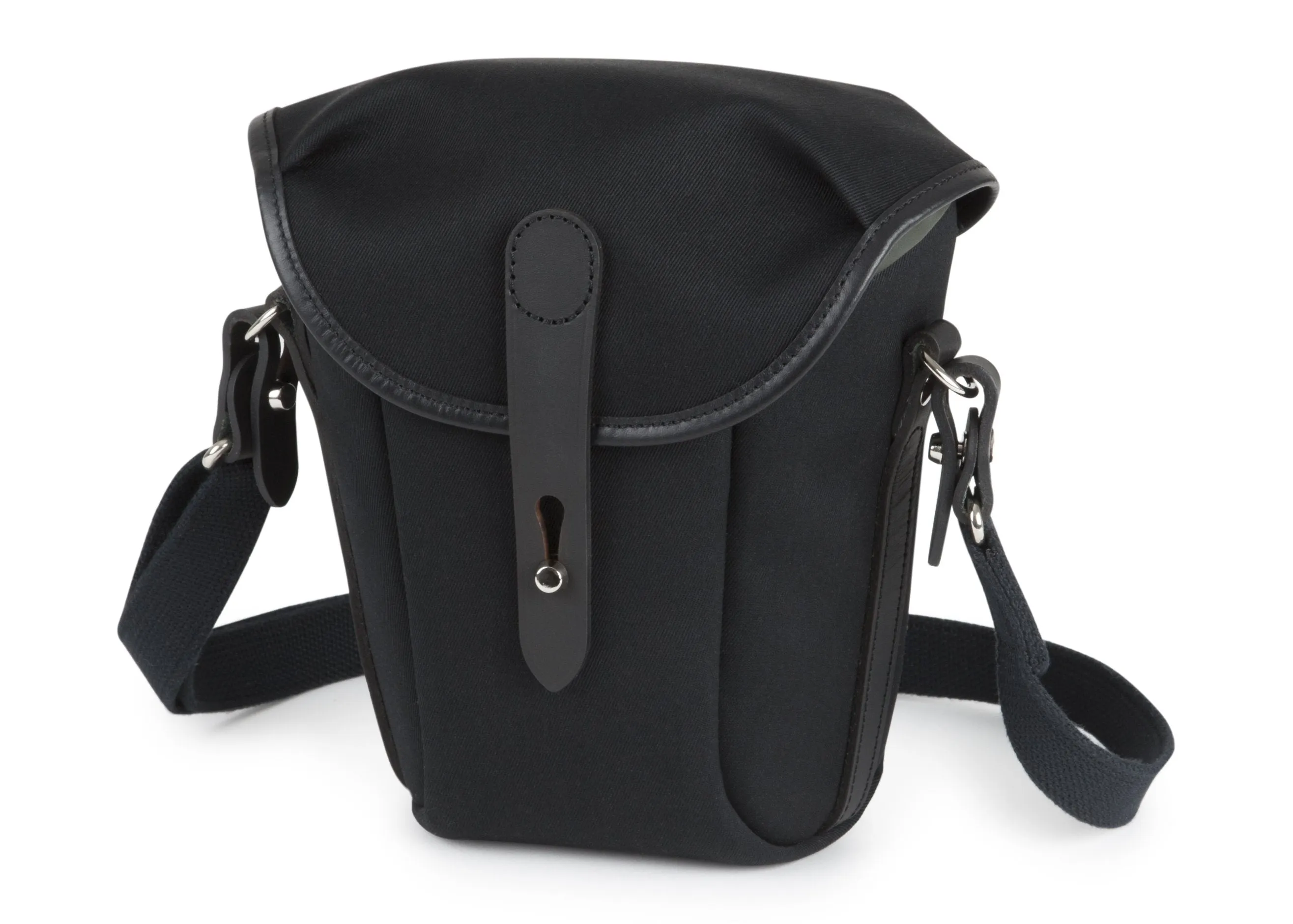 Galbin Binocular Case - 10 / Black Canvas / Black Leather