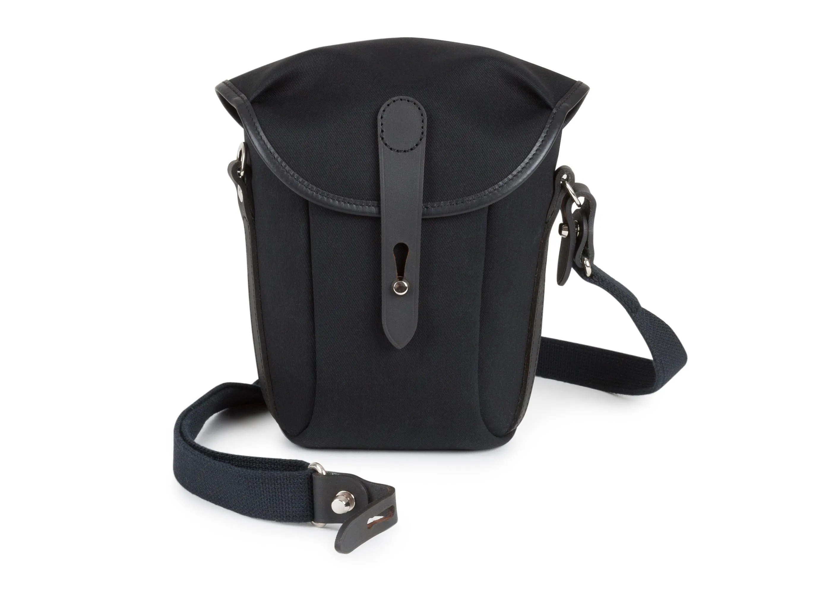 Galbin Binocular Case - 10 / Black Canvas / Black Leather
