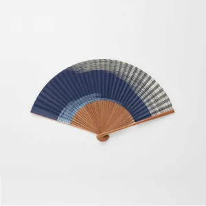 MEN'S PAPER FAN KASUMI NAVY BLUE [HAND FAN]