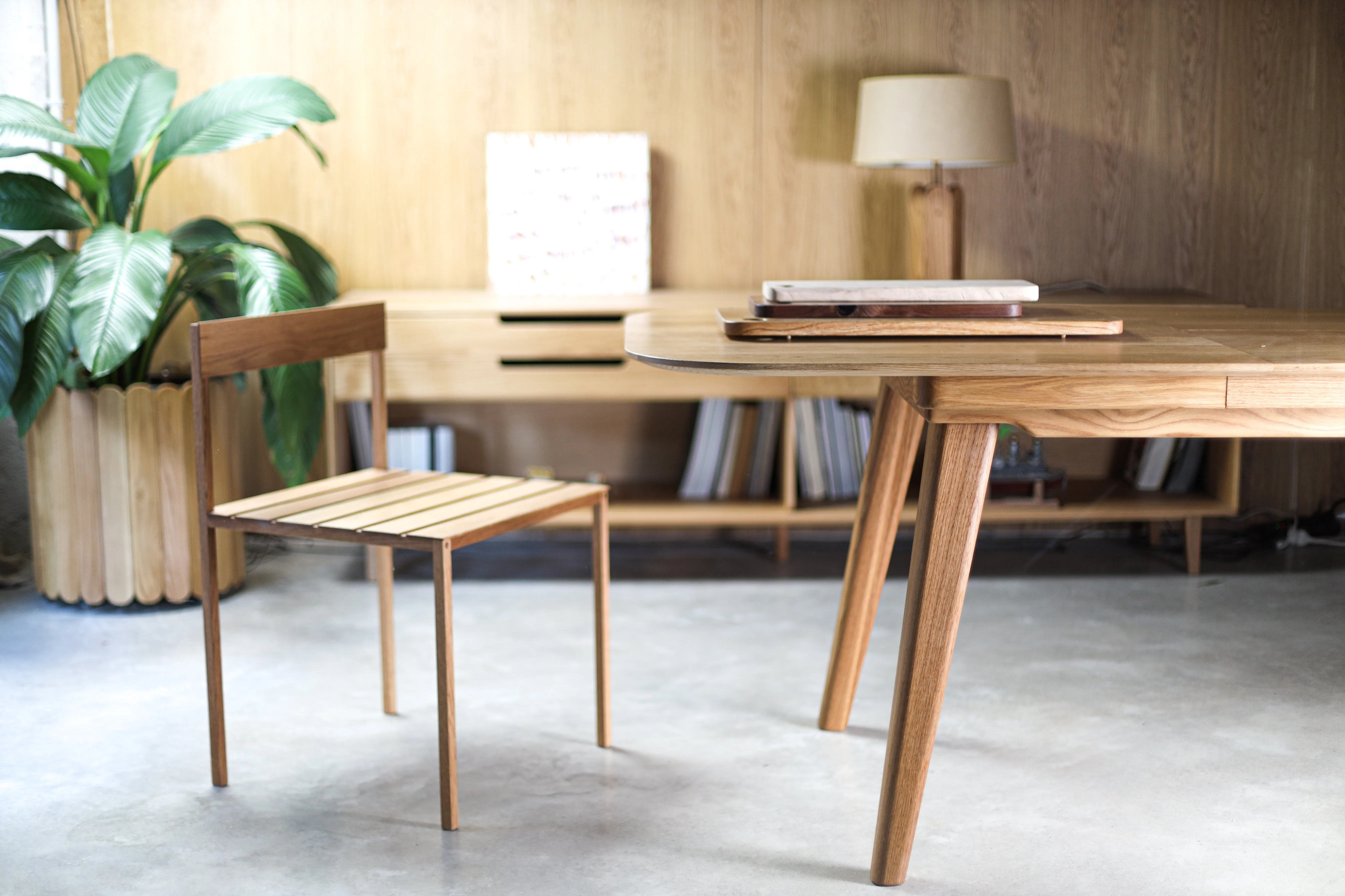 Mid-Century Solid Timber Dinning Table
