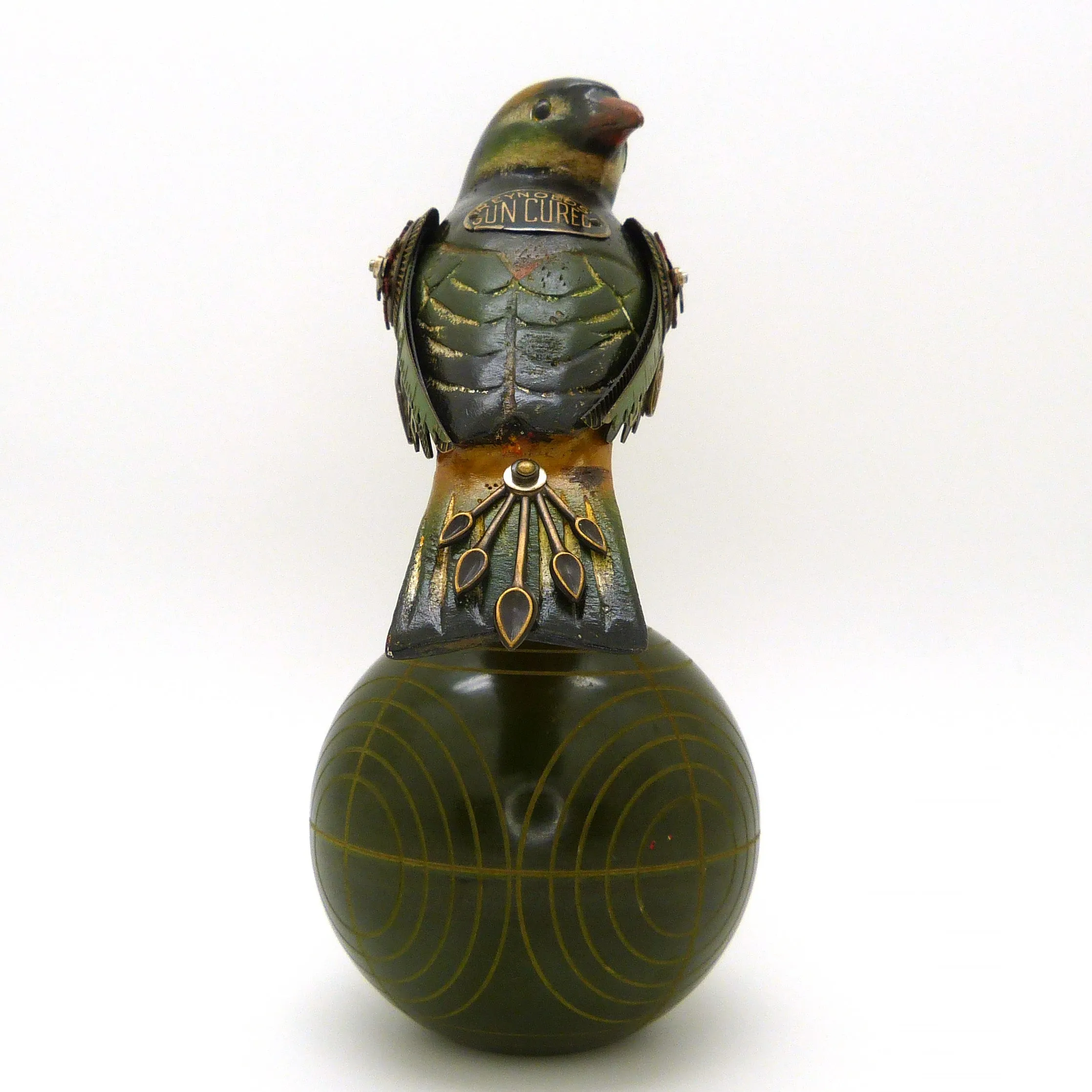 Mullanium Black Manakin Bird Fancy Ball Artists Jim Tori Mullan Handmade B810