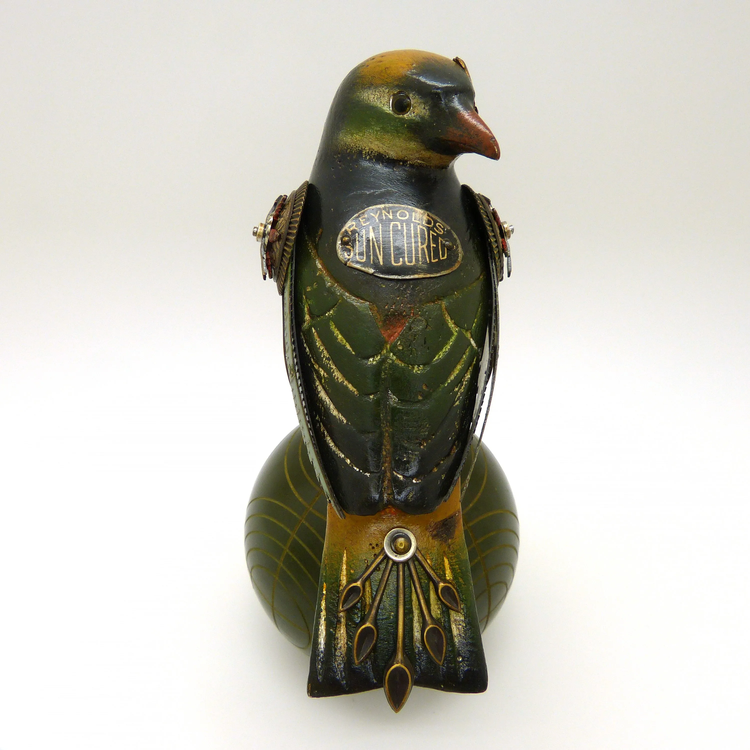 Mullanium Black Manakin Bird Fancy Ball Artists Jim Tori Mullan Handmade B810