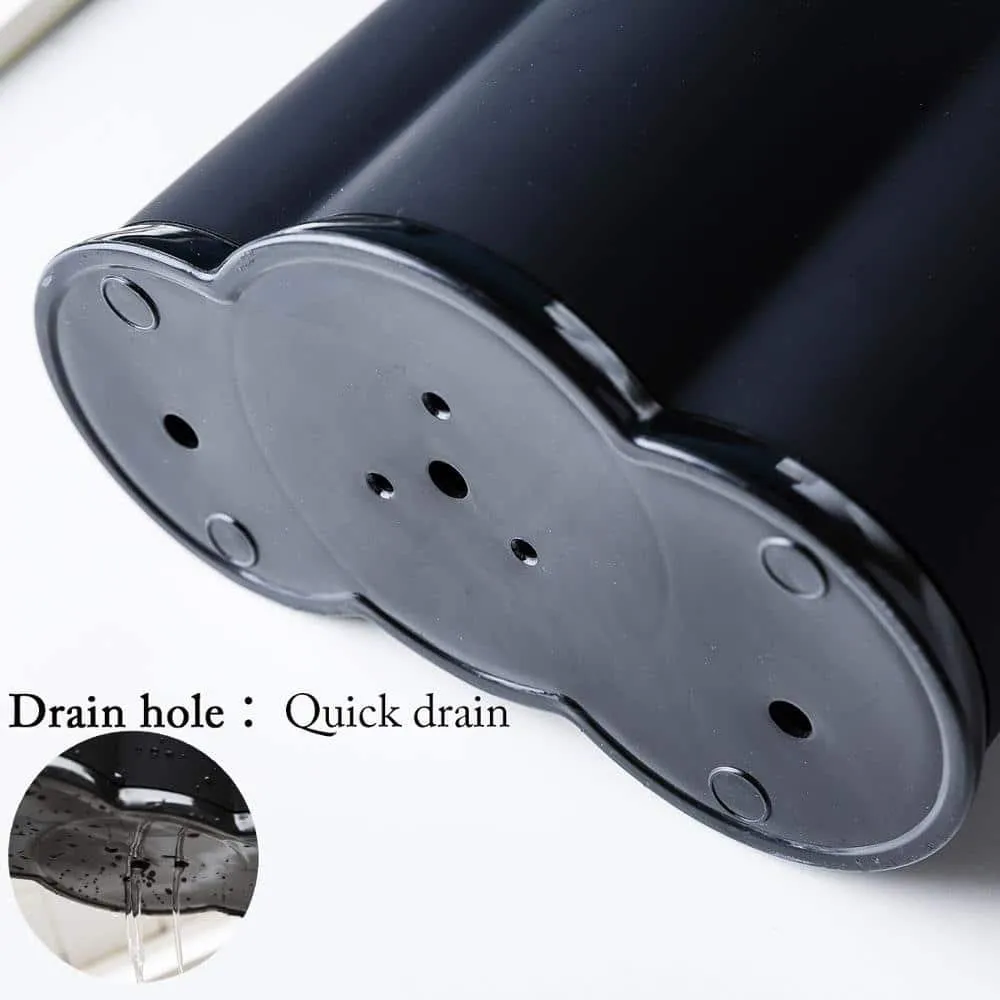 Multifunction Black / White Kitchen Utensils Holder