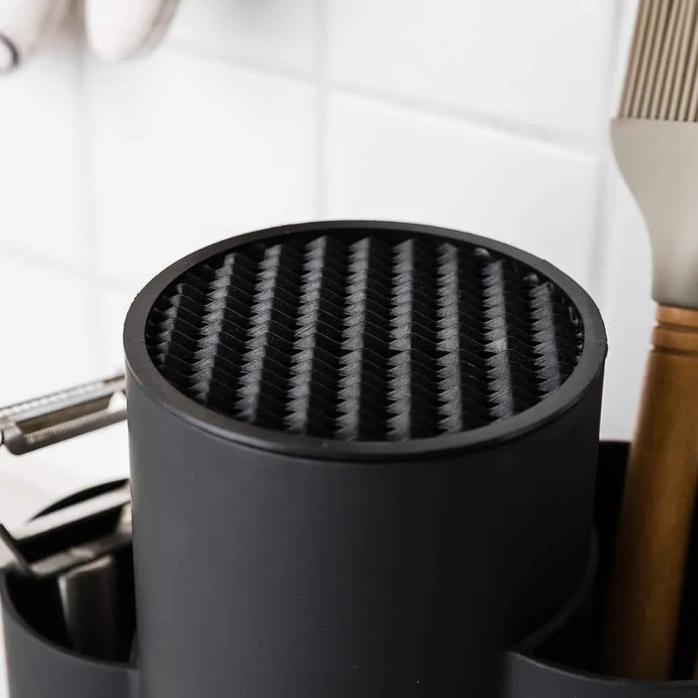 Multifunction Black / White Kitchen Utensils Holder
