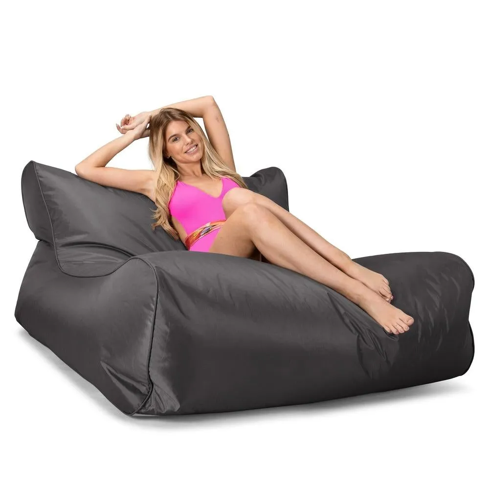 Outdoor Waterproof Floating Bean Bag for the Pool - SmartCanvas™ Graphite Grey