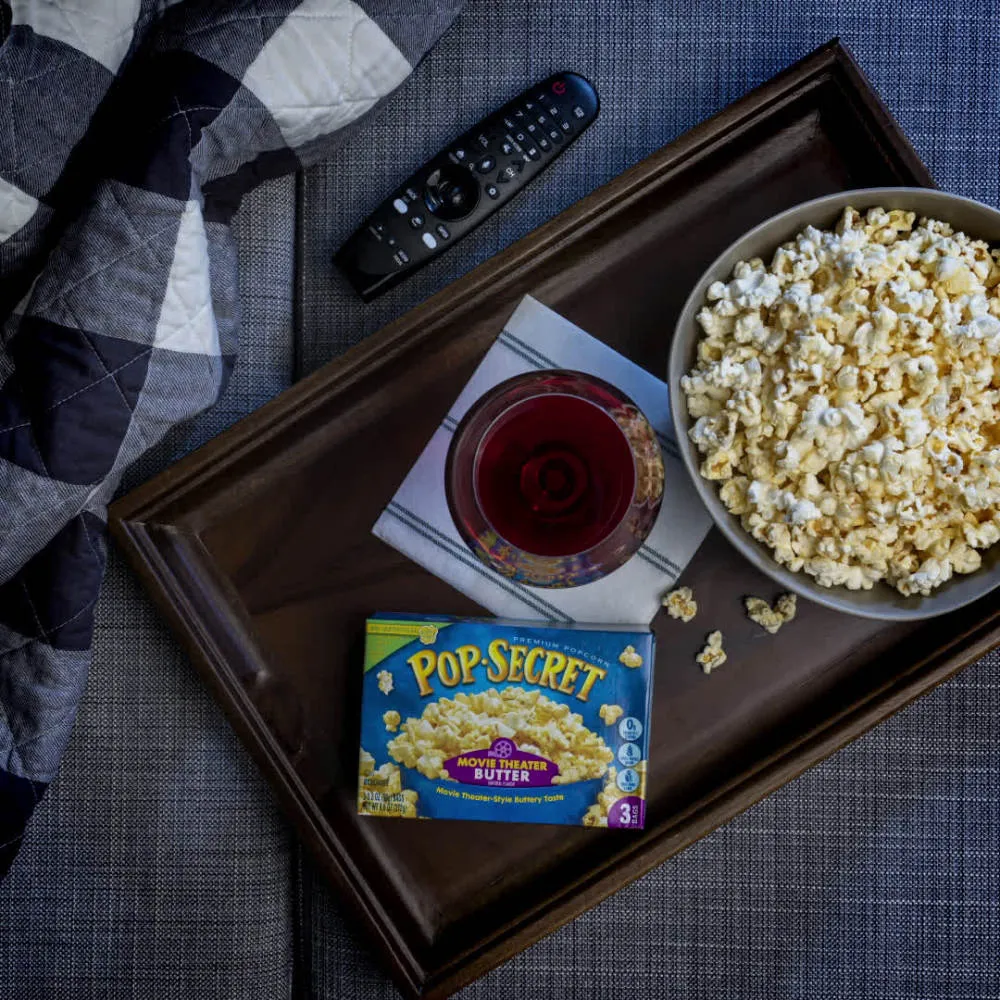 Pop Secret Microwave Popcorn, Movie Theater Butter Flavor, 3.2 oz Sharing Bags, 3 Ct