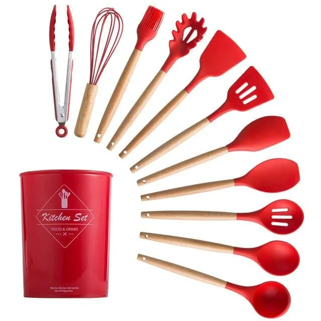 Silicone Detail Cooking Utensils Set