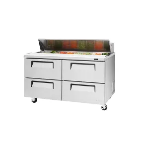 Turbo Air TST-60SD-D4-N 60" Four Drawer Sandwich Prep Table