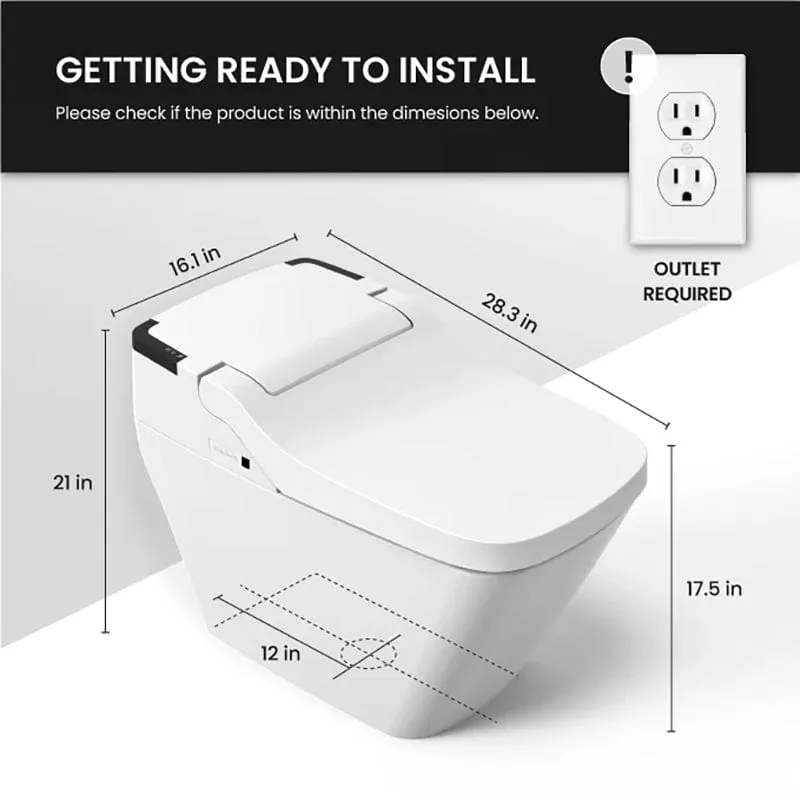 VOVO TCB-090S Integrated Smart Bidet Toilet