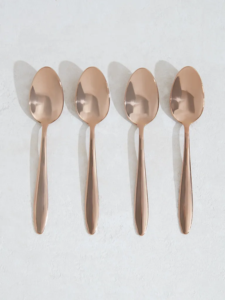Westside Home Brown Copper Table Spoons (Set of 4)